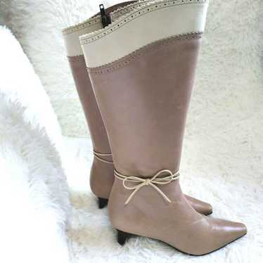 Elegance Himiko 22.5cm Combiboots Ribbon Beige El… - image 1