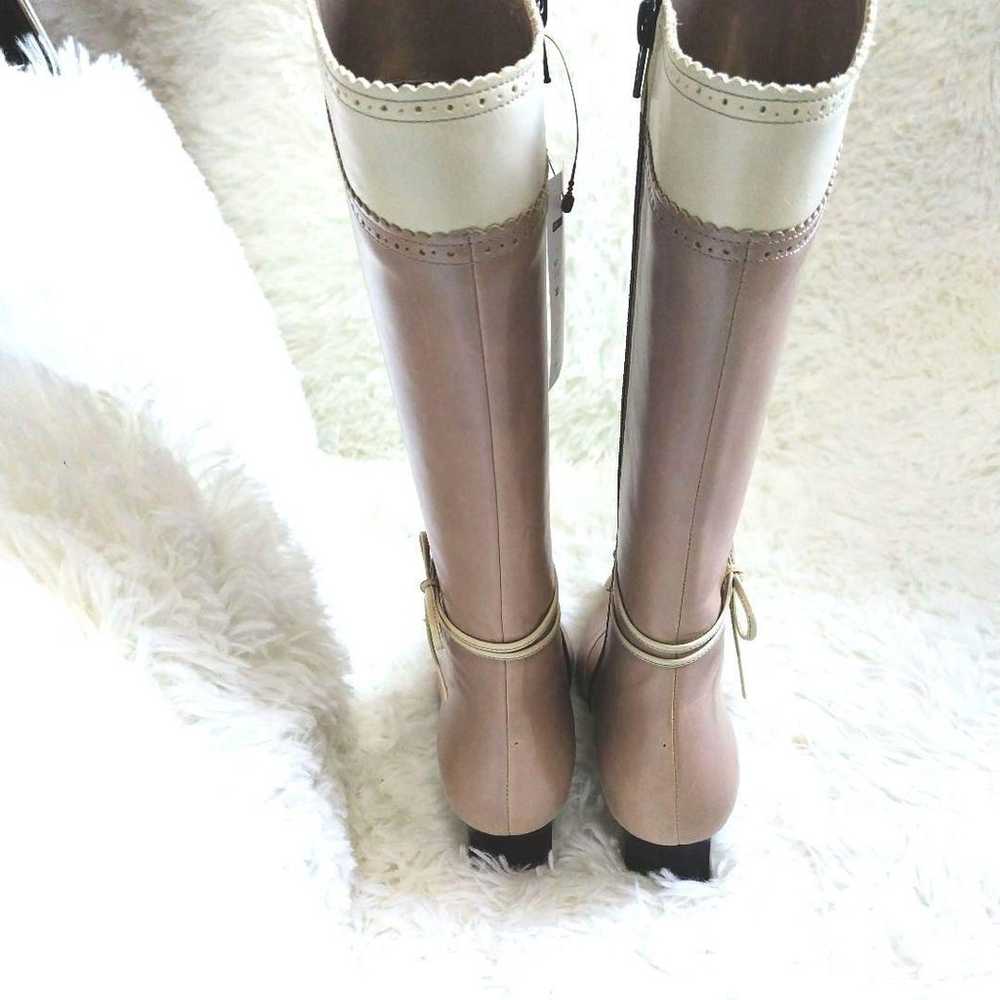 Elegance Himiko 22.5cm Combiboots Ribbon Beige El… - image 2