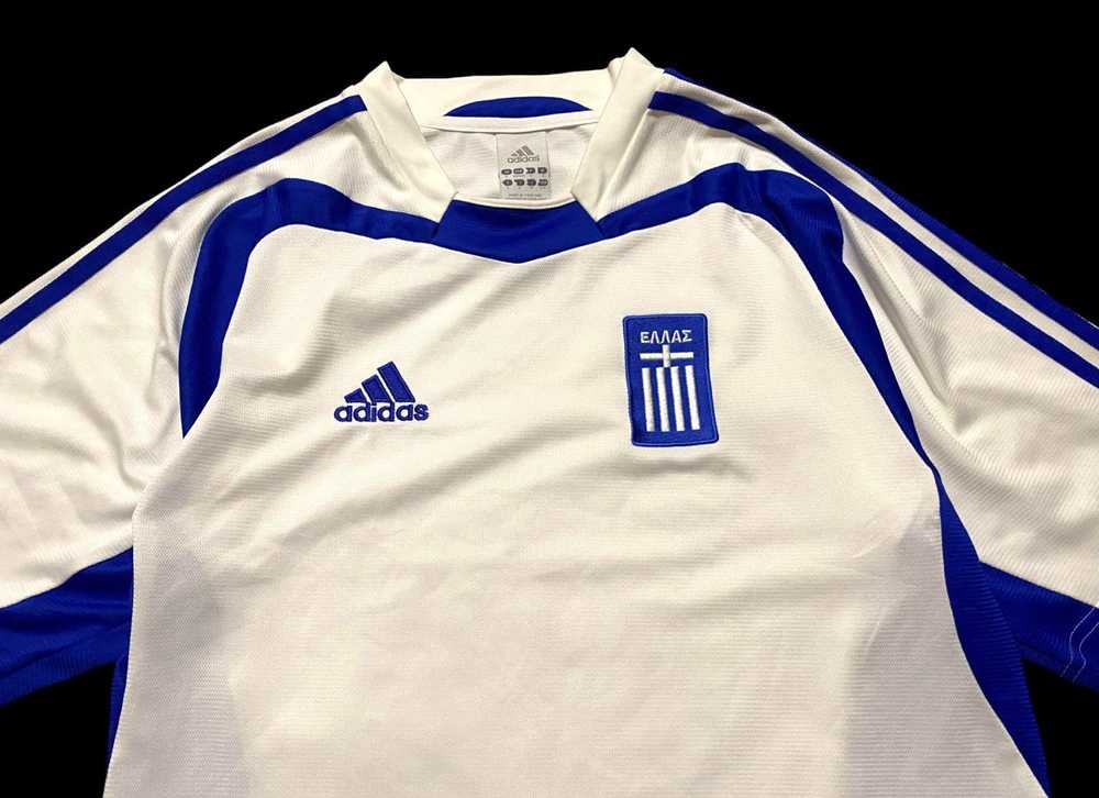 Adidas Greece Jersey 2004/06 Away Soccer Rare Vin… - image 2