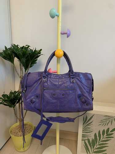 Balenciaga classic city bag purple