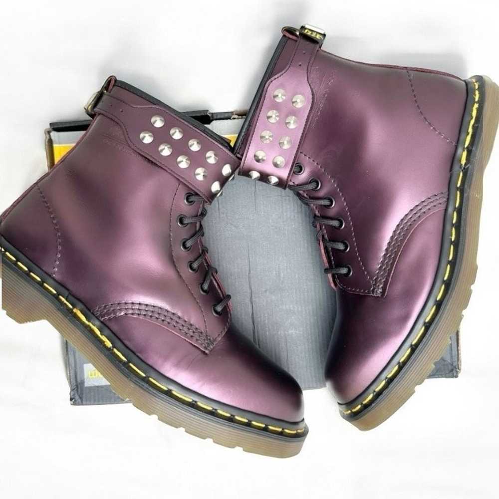 Dr. Martens Vintage UK7 90s 9732 Purple Metallic … - image 10