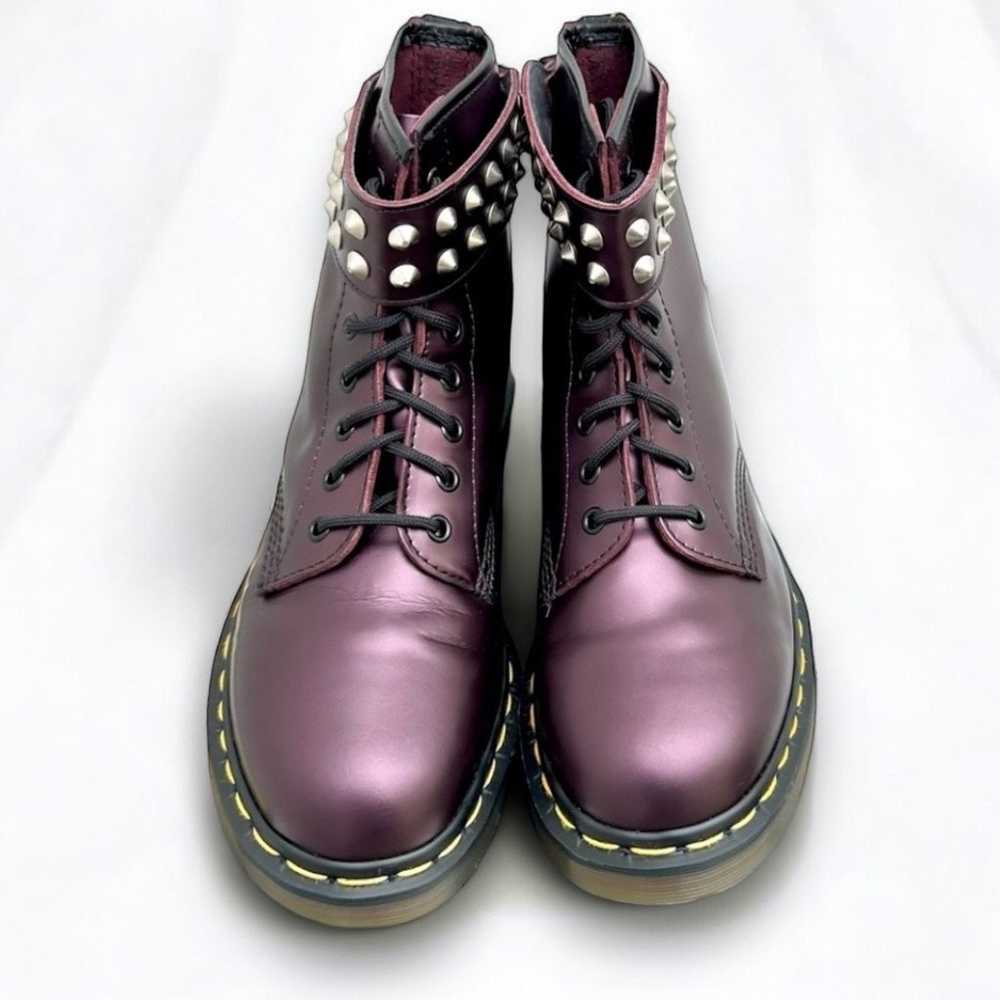 Dr. Martens Vintage UK7 90s 9732 Purple Metallic … - image 4