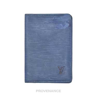 Louis Vuitton Pocket Organizer Wallet - Blue Epi - image 1