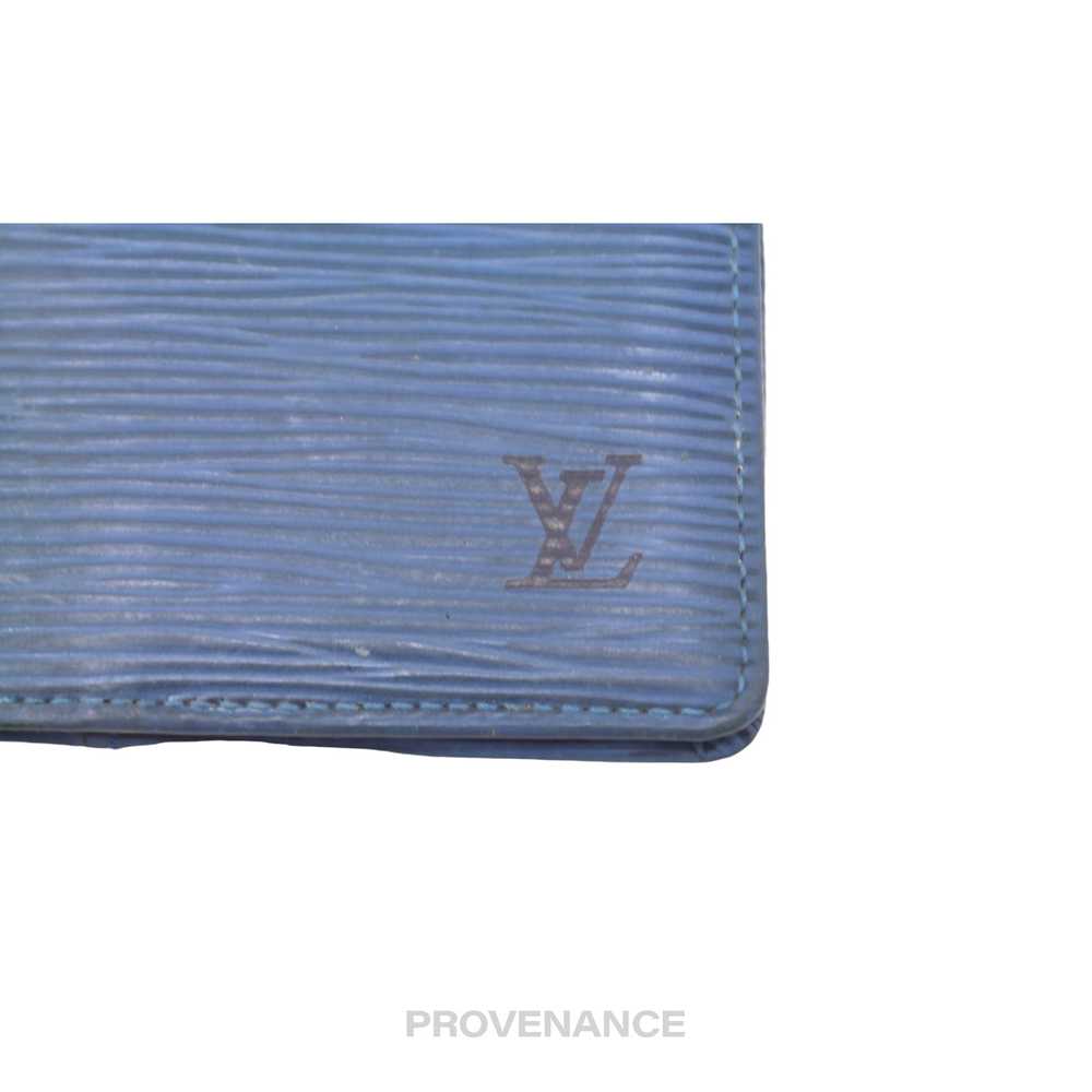 Louis Vuitton Pocket Organizer Wallet - Blue Epi - image 5