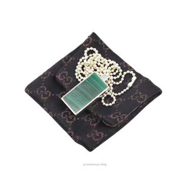 GUCCI Pisces Birthstone Necklace - Jade & Sterlin… - image 1