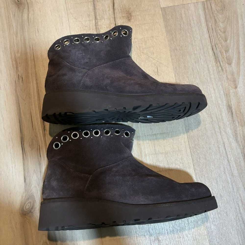 UGG Pure RILEY Brown Suede Ankle Boots Metal Grom… - image 3