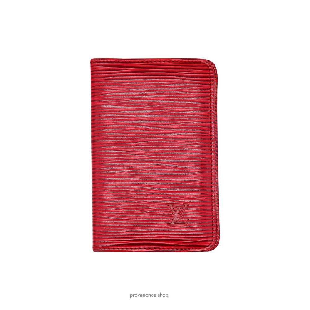 Louis Vuitton Pocket Organizer Wallet - Red Epi L… - image 2