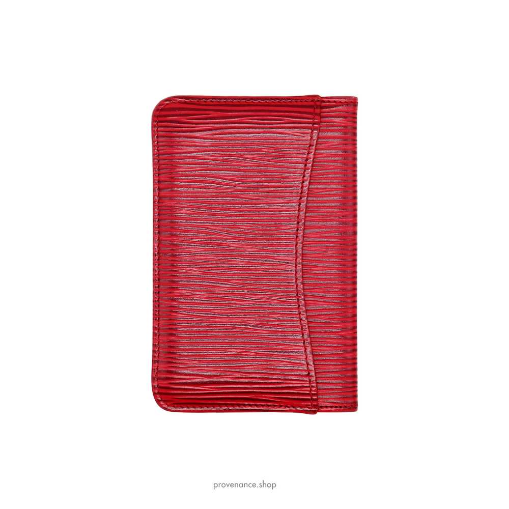 Louis Vuitton Pocket Organizer Wallet - Red Epi L… - image 3