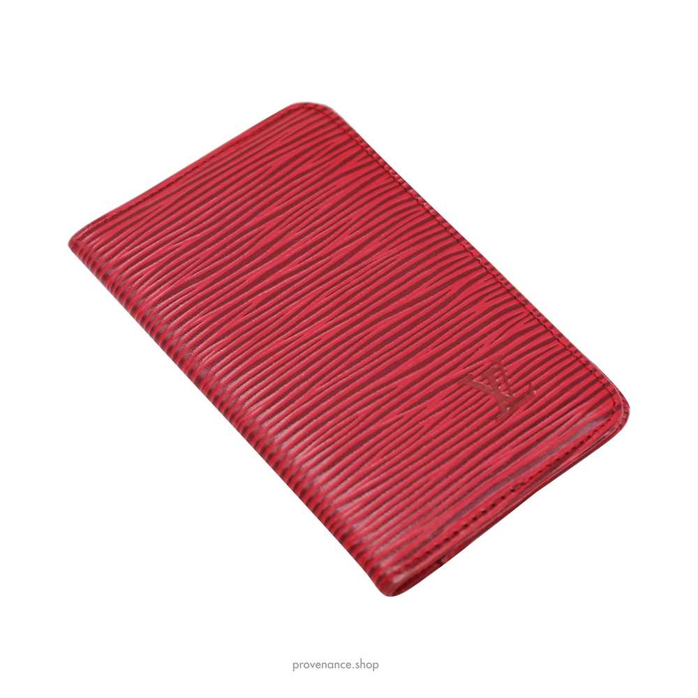 Louis Vuitton Pocket Organizer Wallet - Red Epi L… - image 4