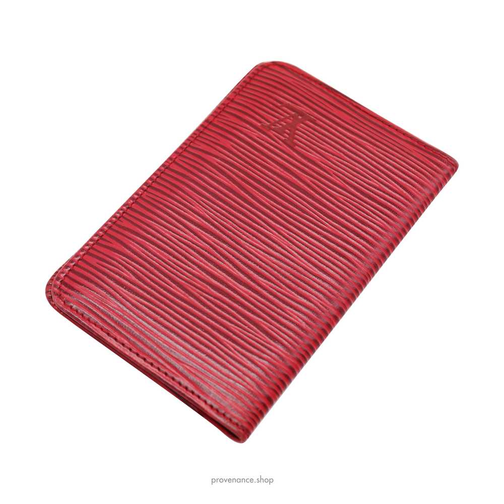 Louis Vuitton Pocket Organizer Wallet - Red Epi L… - image 5