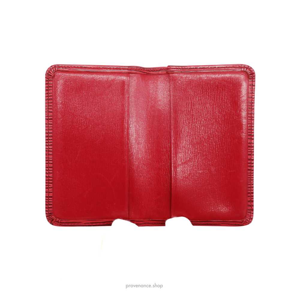 Louis Vuitton Pocket Organizer Wallet - Red Epi L… - image 7