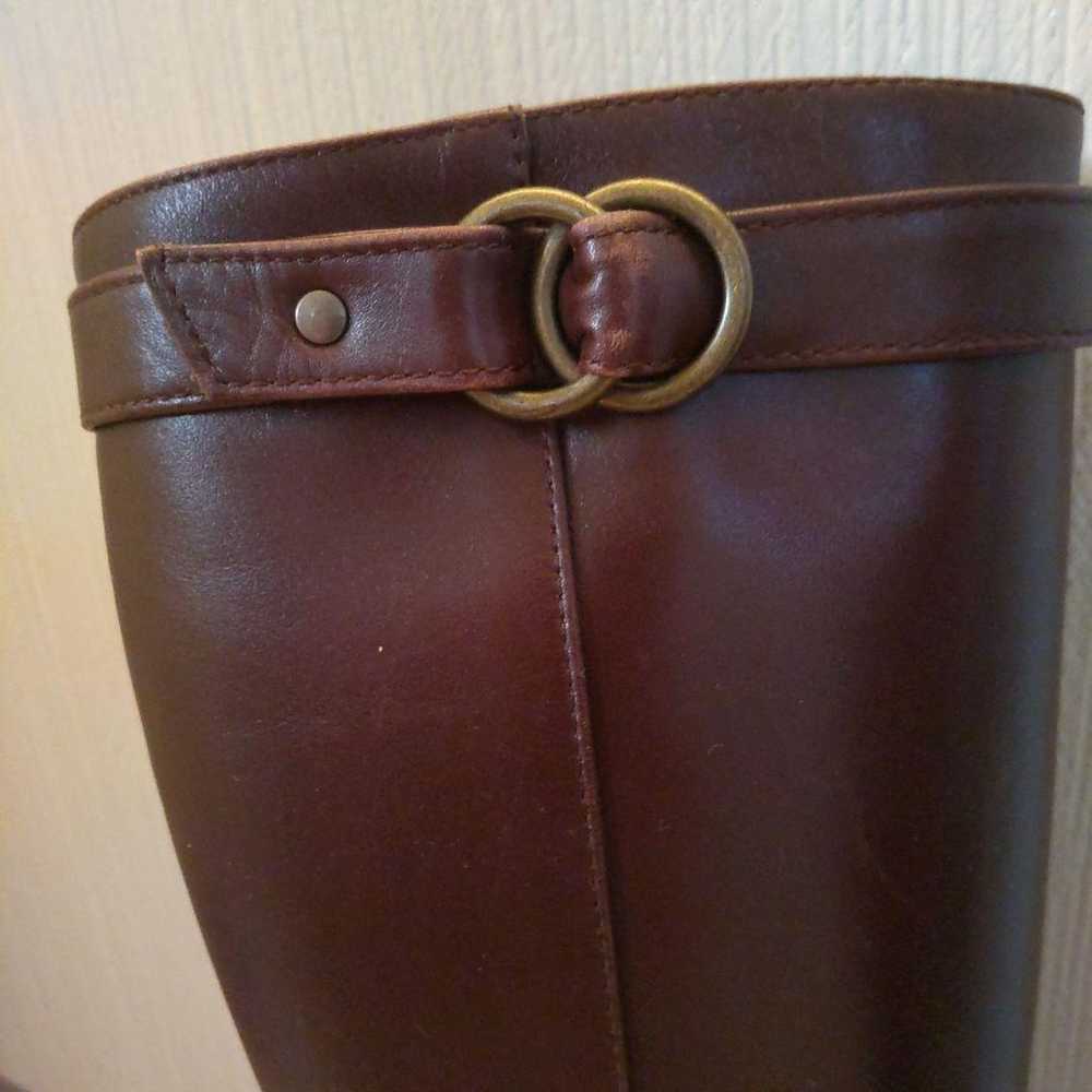 Genuine Leather Long Boots Brown AK - image 7