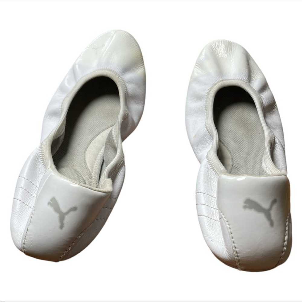 Vintage Puma Ballet Core Flats Y2K Early 2000s wh… - image 3