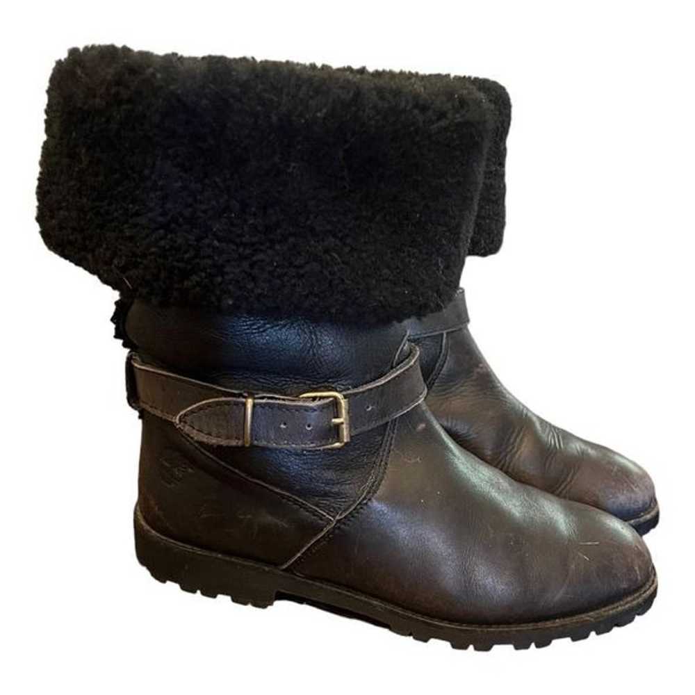 TIMBERLAND Womens Sheepskin Leather Mid-Calf Wint… - image 4