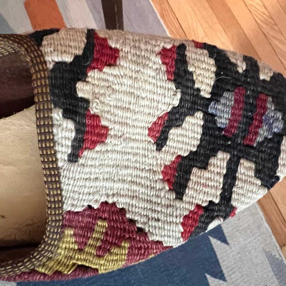 Vintage Turkish kilim mules - image 9