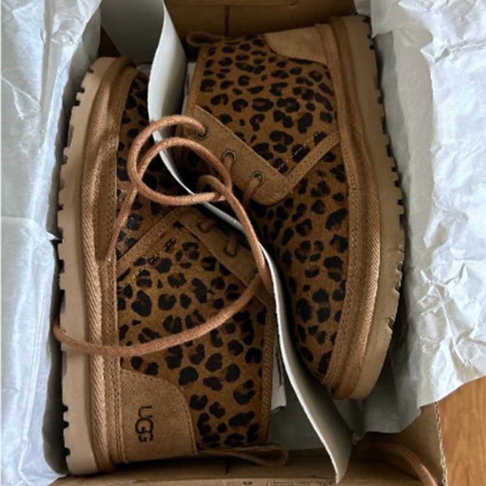 UGG Leopard Neumel Chukka Boots, 7  LIKE NEW - image 2