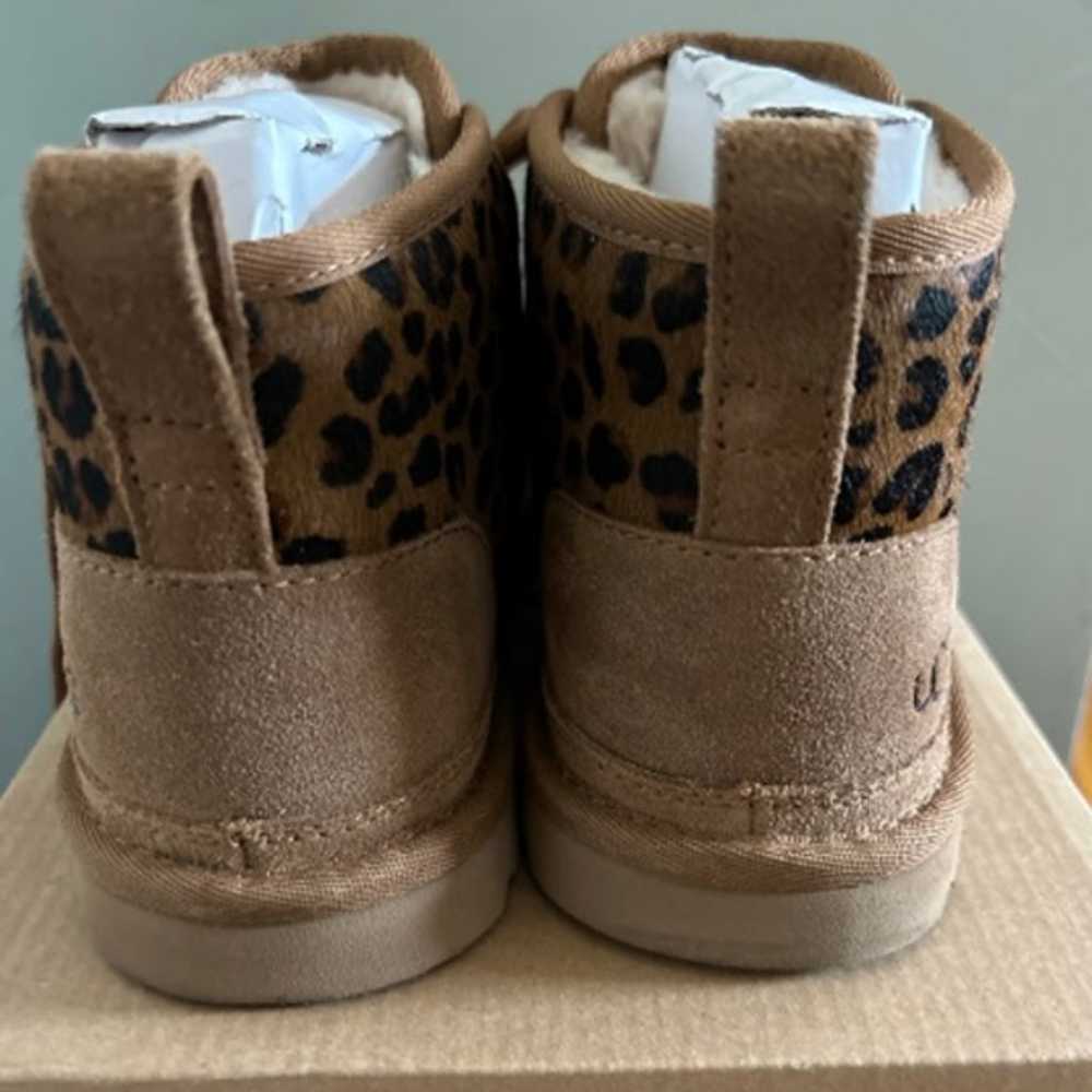 UGG Leopard Neumel Chukka Boots, 7  LIKE NEW - image 3