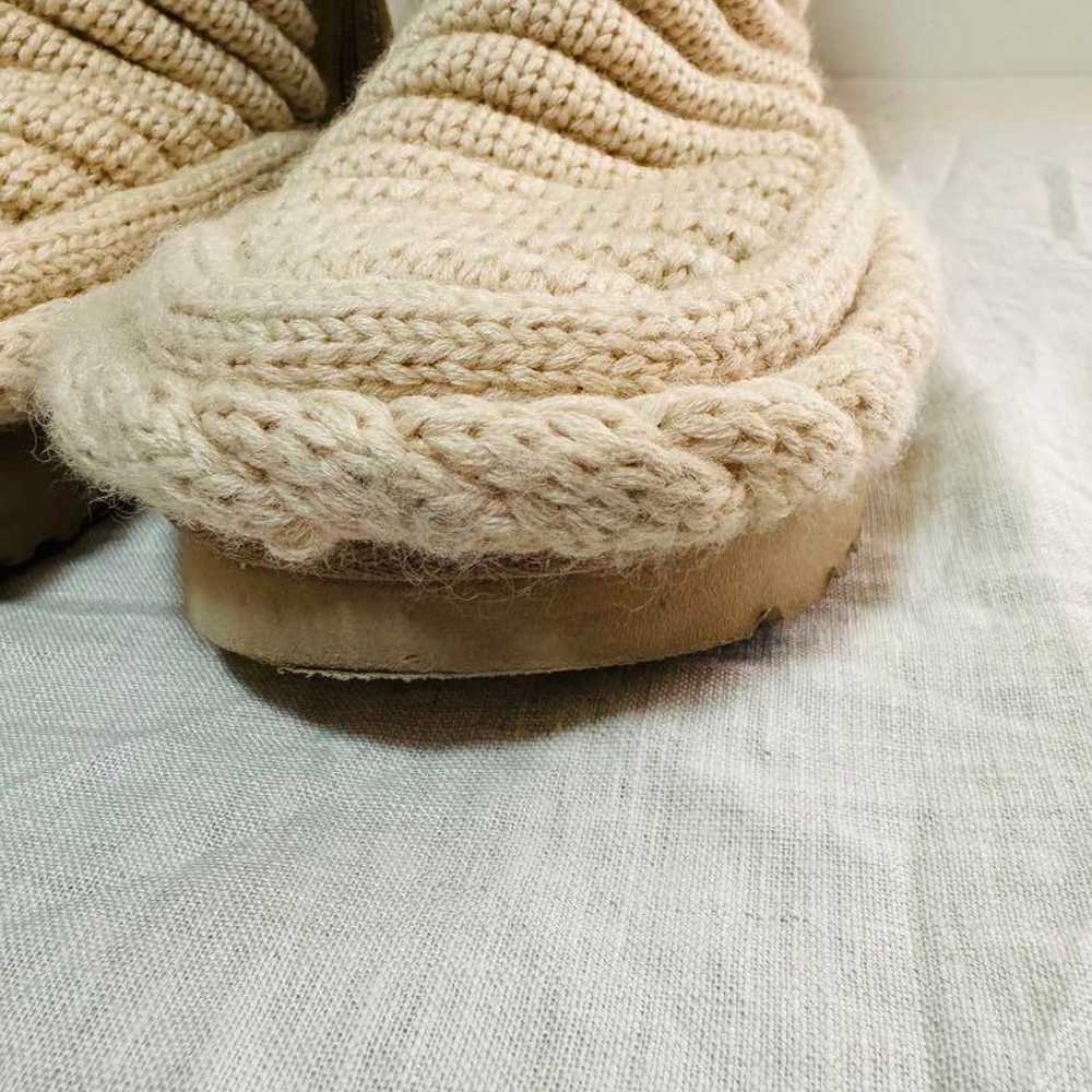 UGG Classic Tall Chunky Knit Boots Natural 26 - image 7