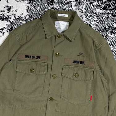 WTAPS 20AW BUDS / LS/COTTON. SATIN ミリタリーシャツ