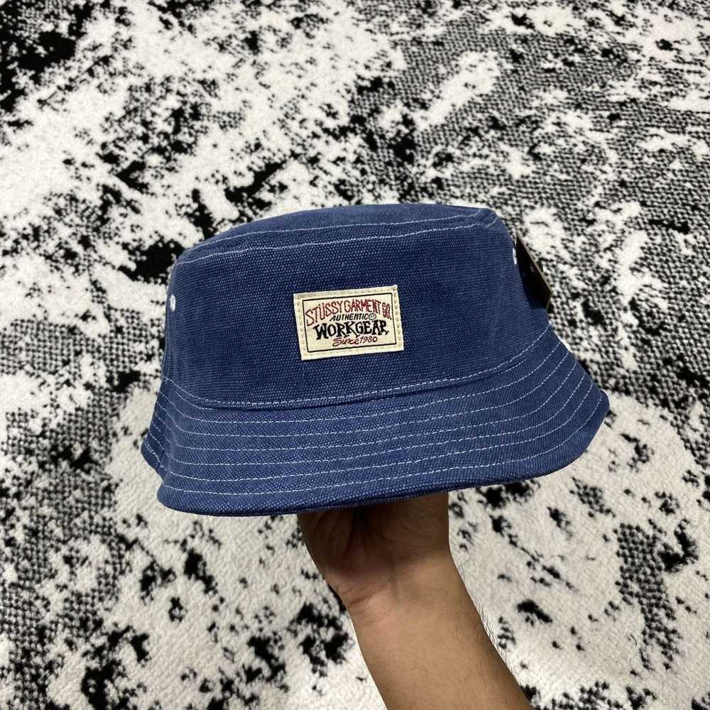 Stüssy STUSSY BUCKET HAT WORKGEAR NAVY - image 1