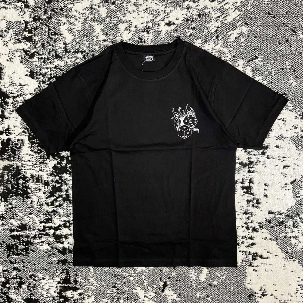 Vintage - STUSSY FIRE DICE TEE BLACK - XL - image 3