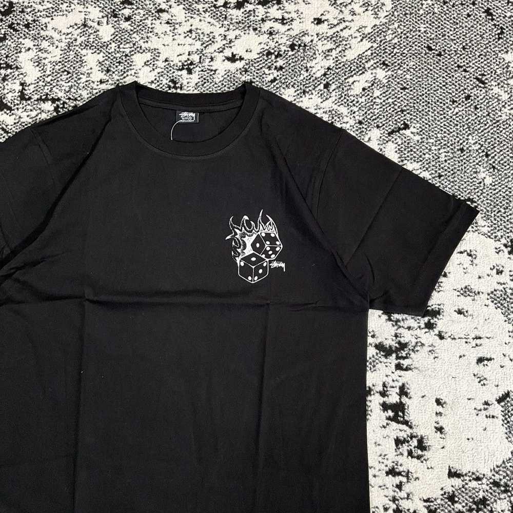 Vintage - STUSSY FIRE DICE TEE BLACK - XL - image 4