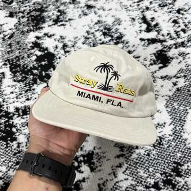 STRAY RATS MIAMI FLA CAP MADE IN USA - KHAKI OS - image 1