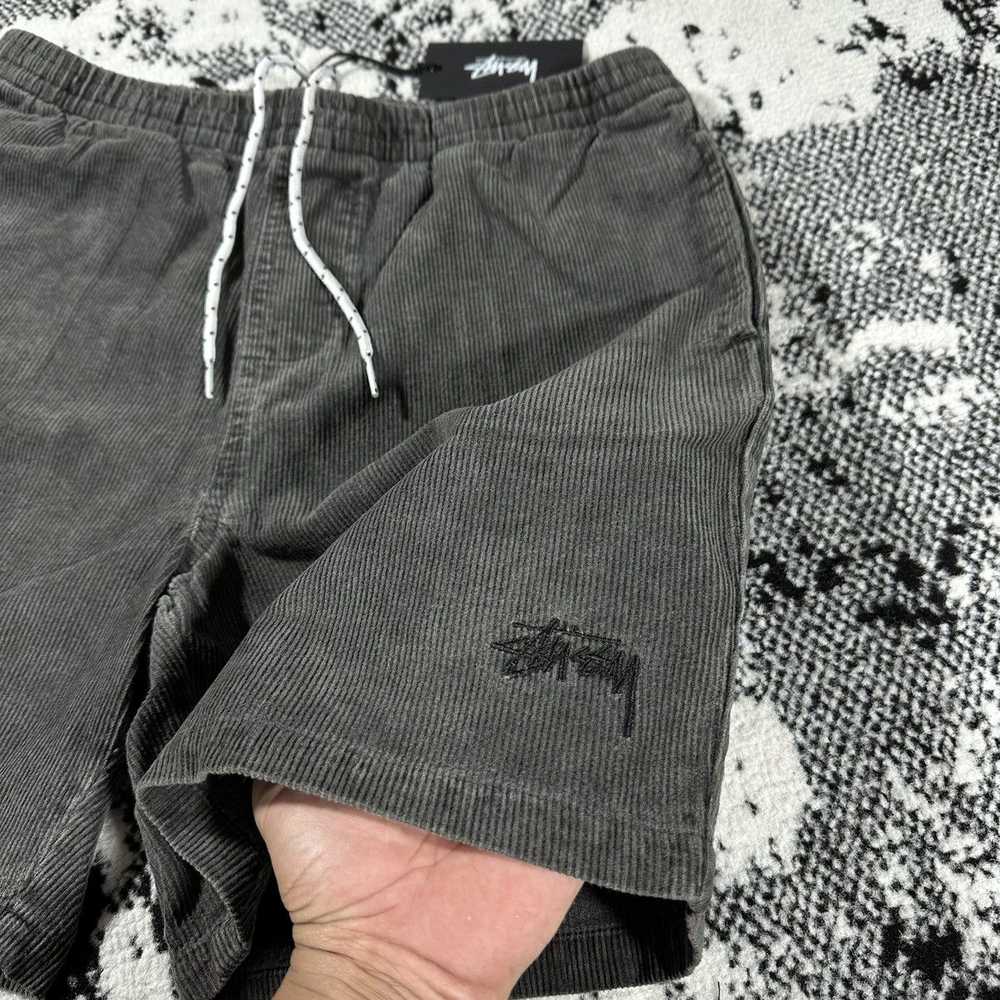 Vintage - STUSSY CORD SHORTS CHARCOAL WASH 28 - image 2