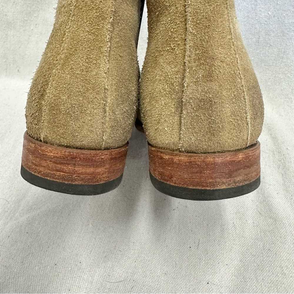 Frye tan and brown nubuck leather Chelsea boots w… - image 11