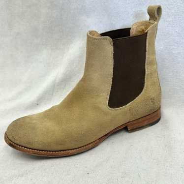 Frye tan and brown nubuck leather Chelsea boots w… - image 1