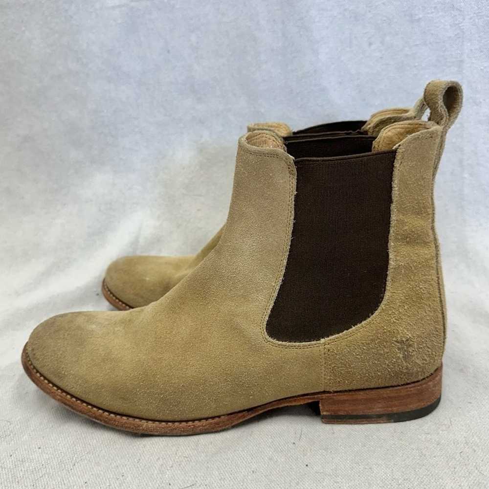 Frye tan and brown nubuck leather Chelsea boots w… - image 2