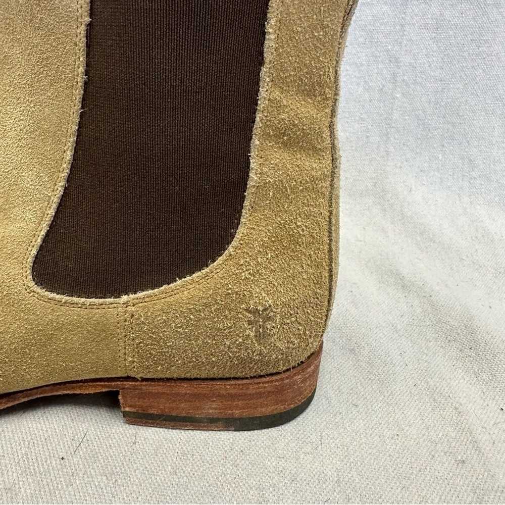 Frye tan and brown nubuck leather Chelsea boots w… - image 3