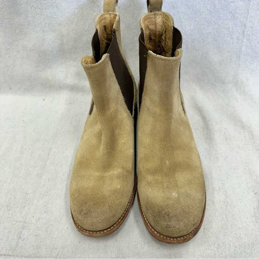 Frye tan and brown nubuck leather Chelsea boots w… - image 8