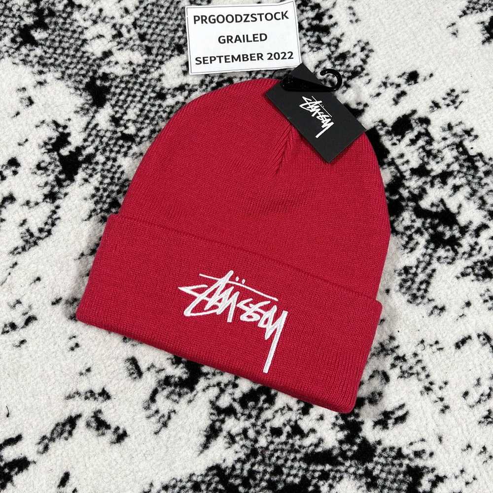 Vintage - STUSSY STOCK CUFF BEANIE HAT - image 1