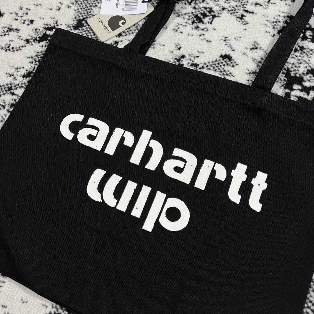 RARE CARHARTTWIP BRONC TOTE BAG BLACK - image 2