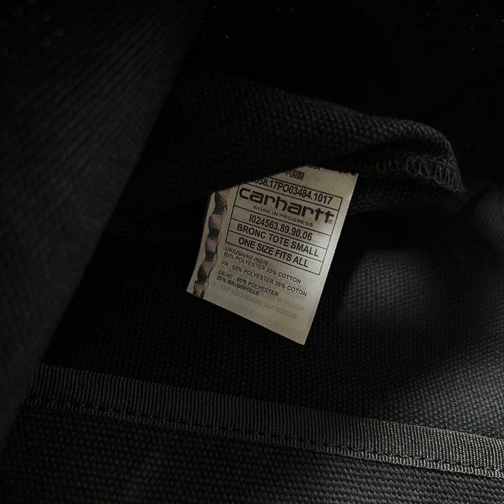 RARE CARHARTTWIP BRONC TOTE BAG BLACK - image 5