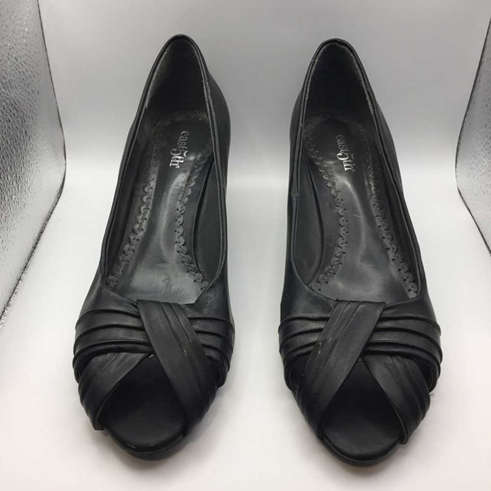 Vintage Womens East 5th Black Pumps Heels Open To… - image 2