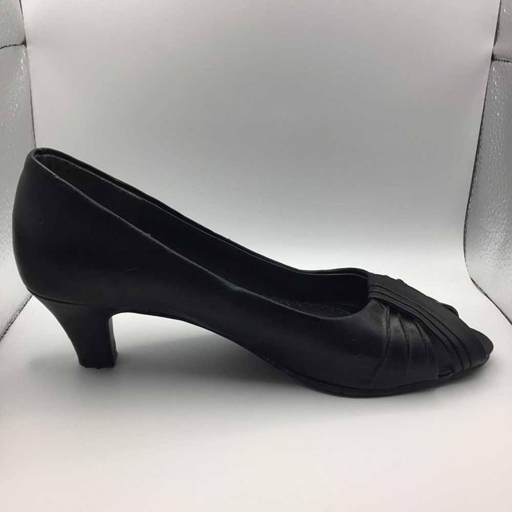 Vintage Womens East 5th Black Pumps Heels Open To… - image 3