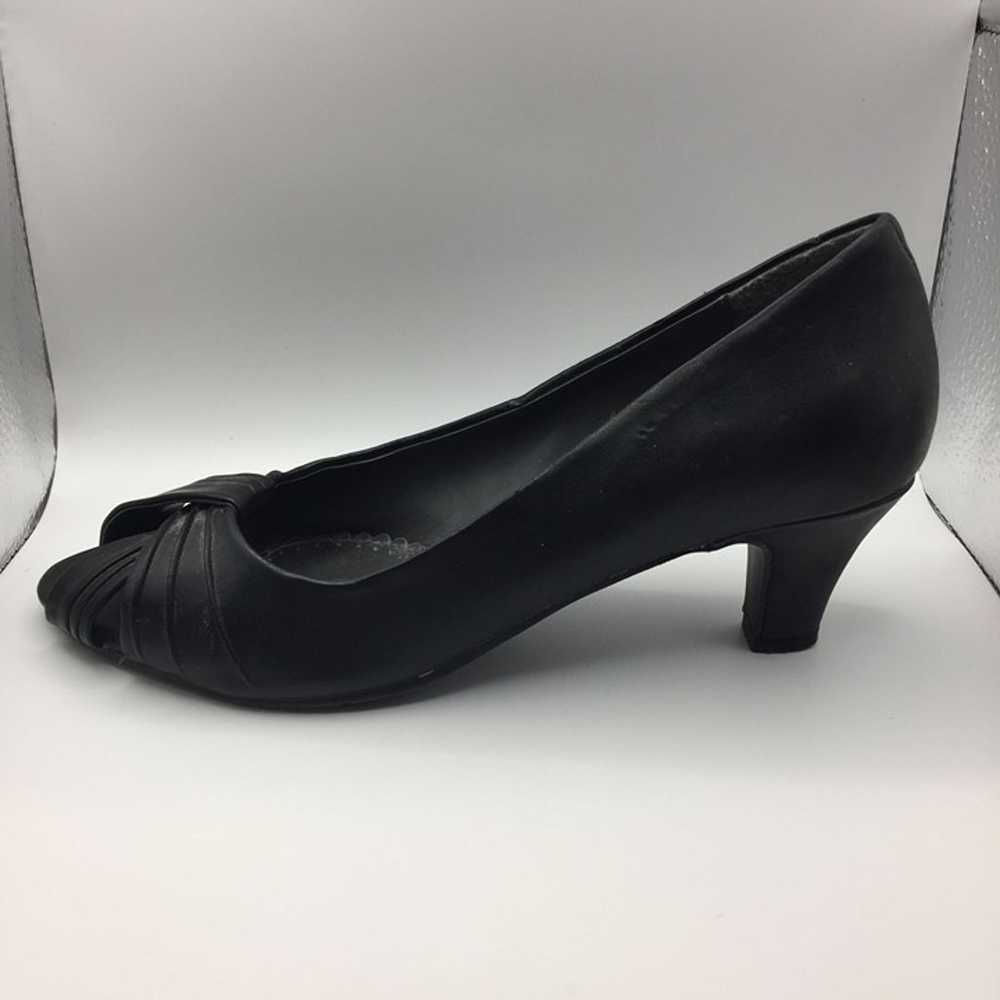 Vintage Womens East 5th Black Pumps Heels Open To… - image 4