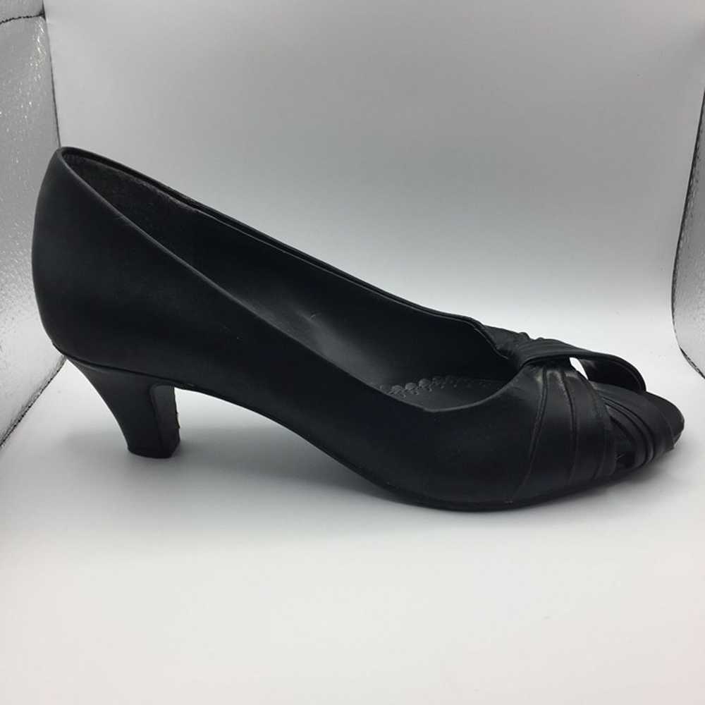 Vintage Womens East 5th Black Pumps Heels Open To… - image 6