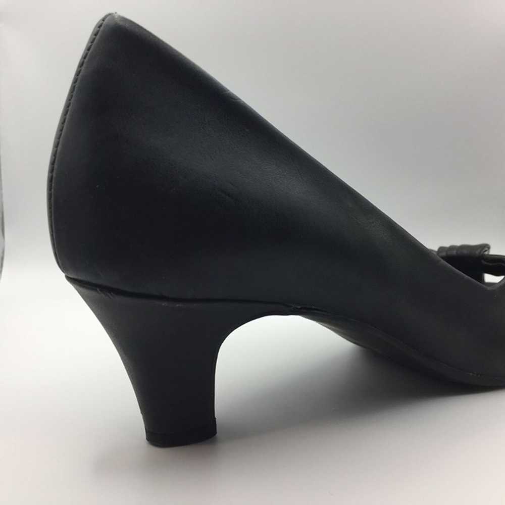 Vintage Womens East 5th Black Pumps Heels Open To… - image 7