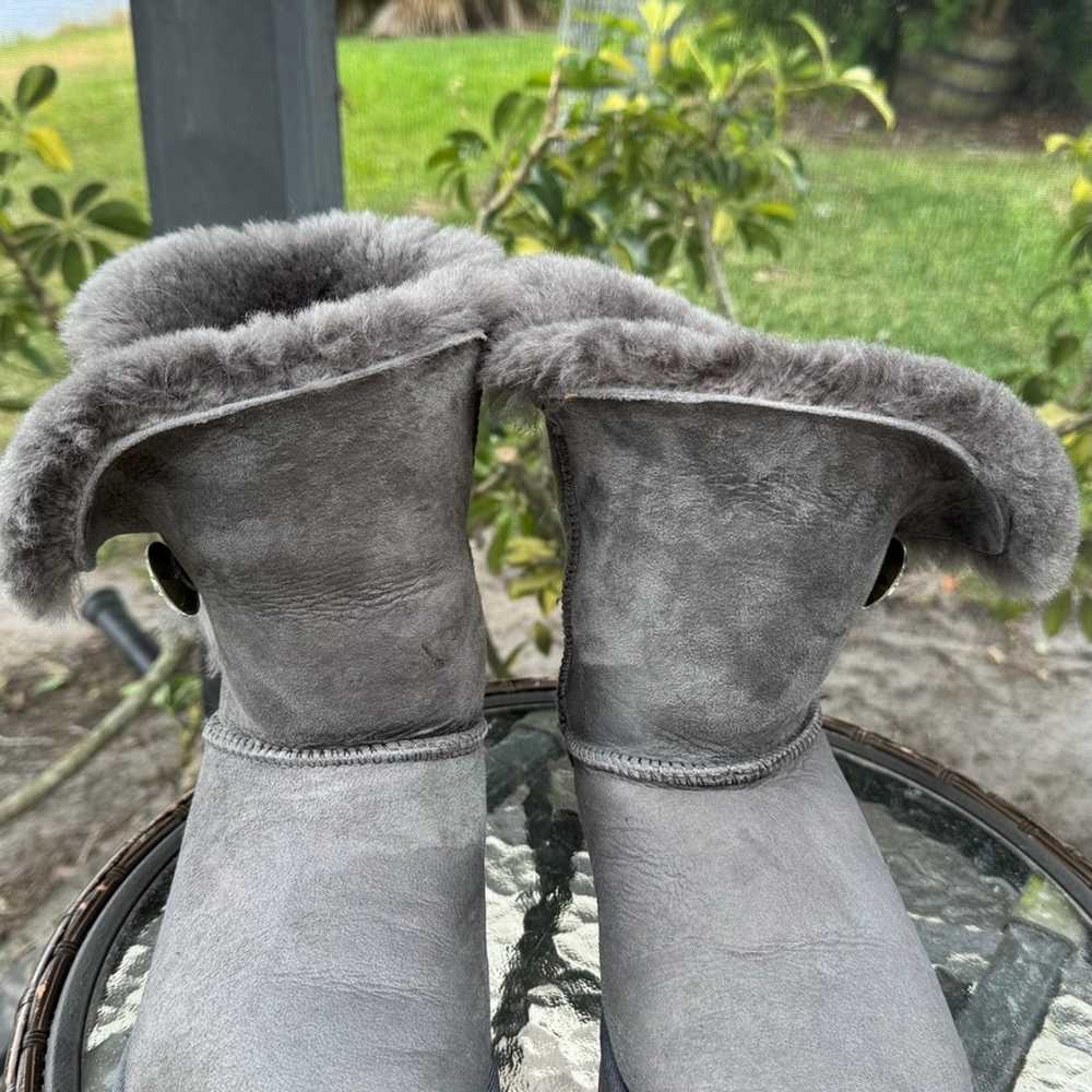 Ugg Australia bailey button bling grey boot origi… - image 2