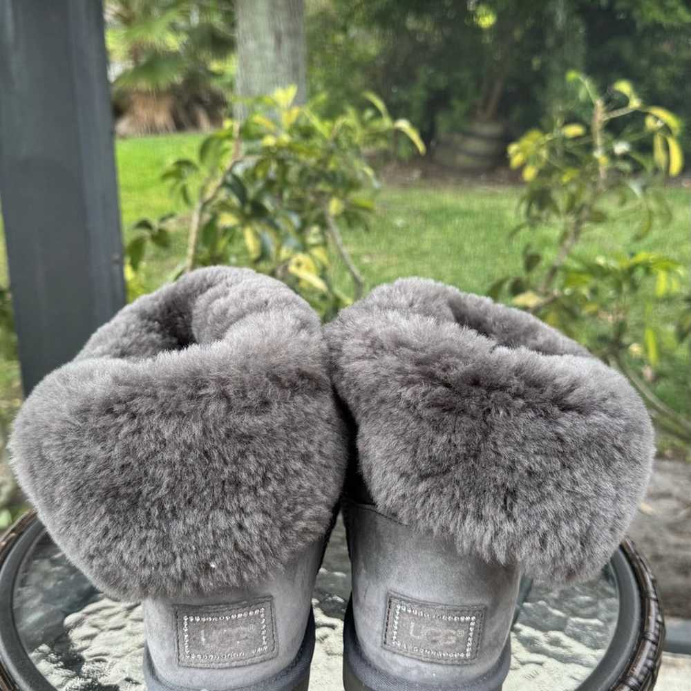 Ugg Australia bailey button bling grey boot origi… - image 7