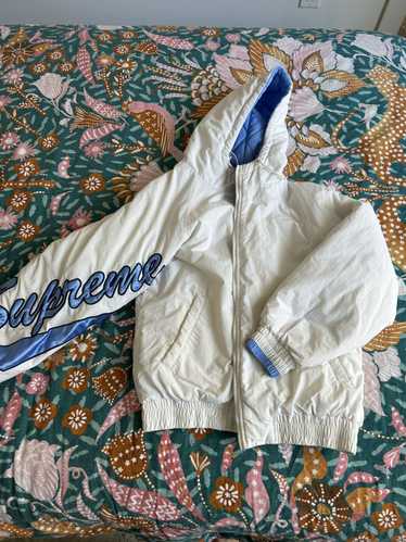 Supreme Supreme Sleeve Script Sideline Jacket 'Whi