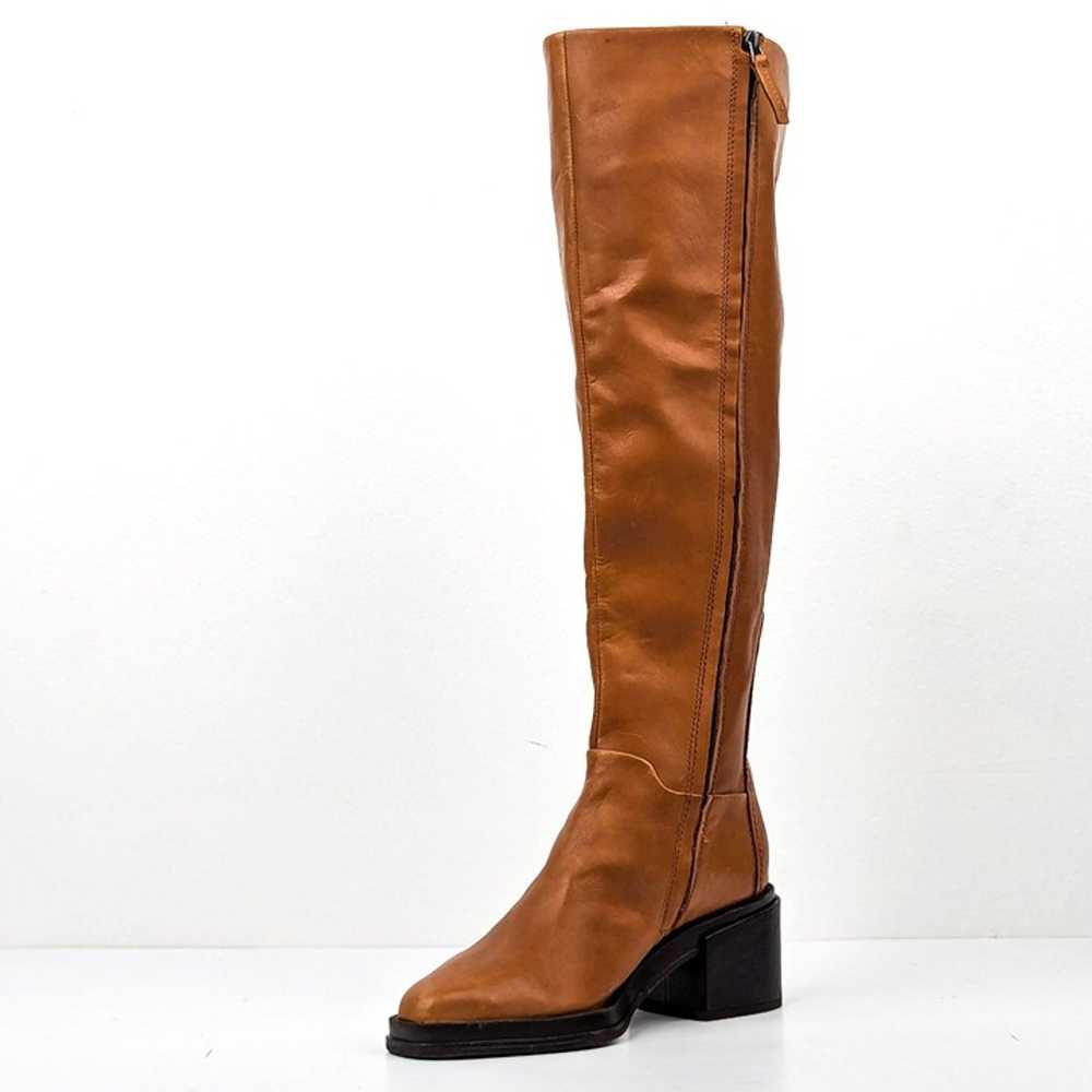 Franco Sarto Women Dorica Brown Leather Over The … - image 3