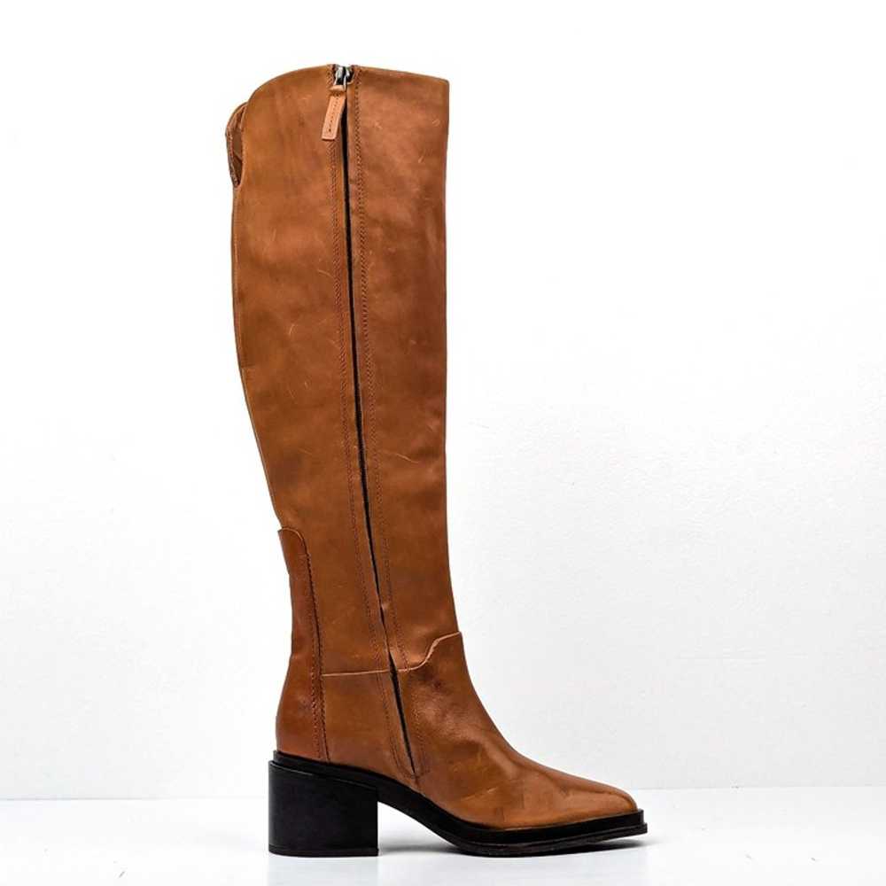 Franco Sarto Women Dorica Brown Leather Over The … - image 5