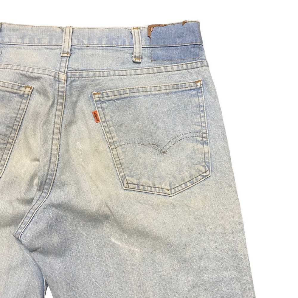 Vintage - Super Flare 70s Levis 547 Mudwash Bell … - image 11