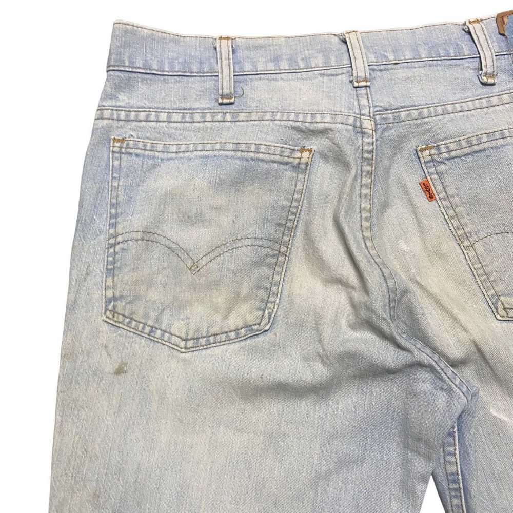 Vintage - Super Flare 70s Levis 547 Mudwash Bell … - image 12