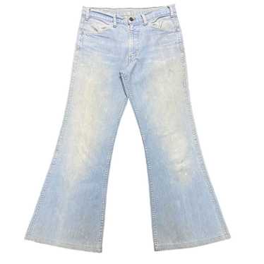 Vintage - Super Flare 70s Levis 547 Mudwash Bell … - image 1