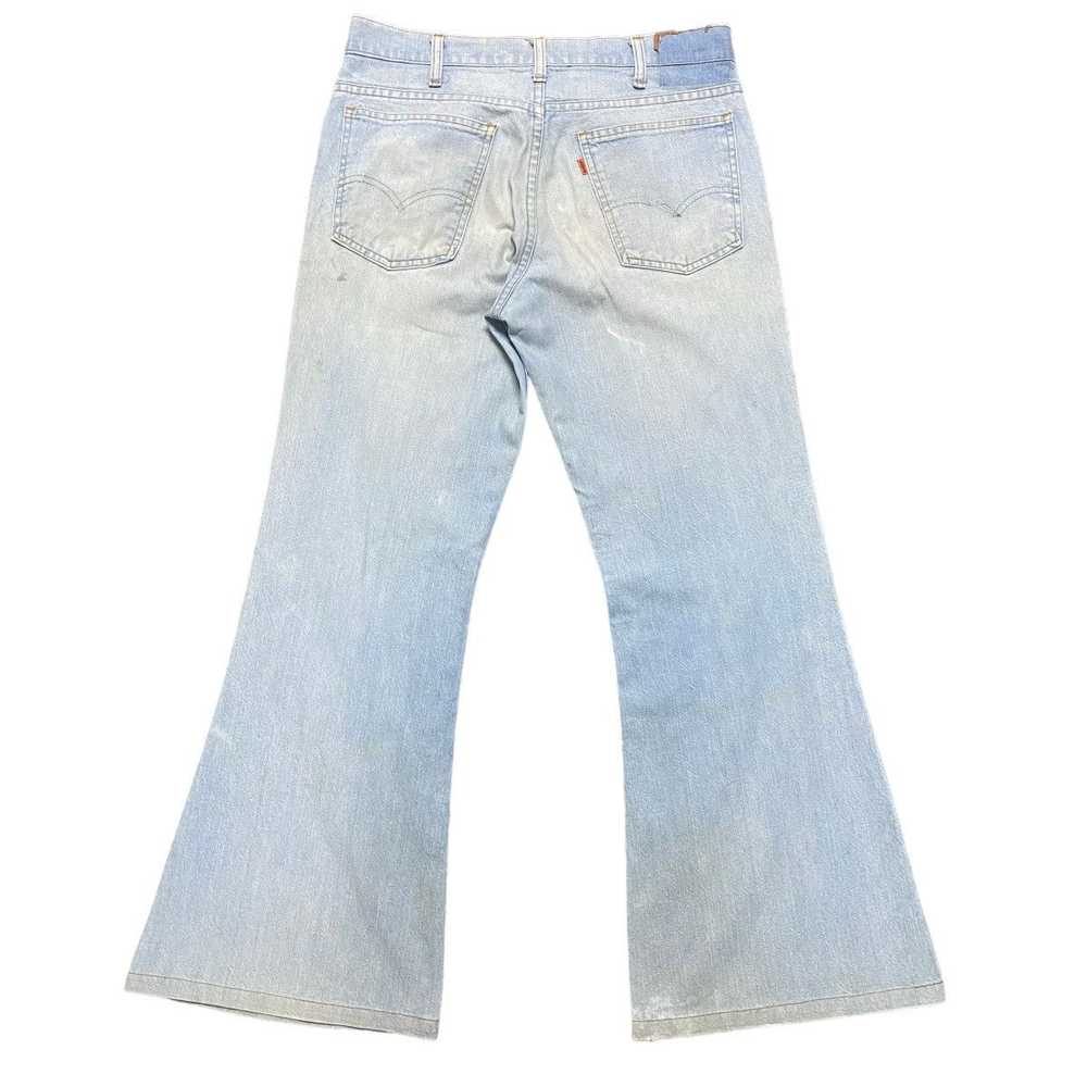 Vintage - Super Flare 70s Levis 547 Mudwash Bell … - image 2